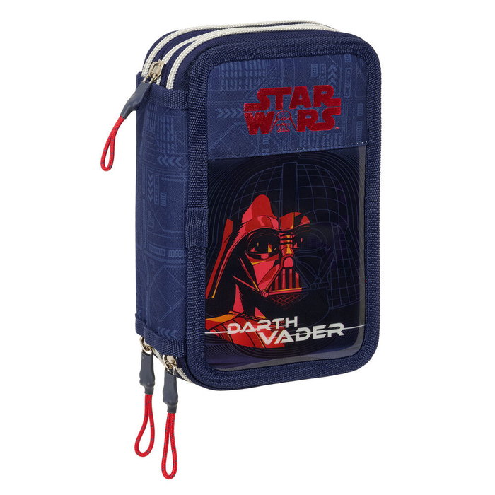 Safta Plumier Star Wars Darth Vader Triple Cremallera 37 Piezas