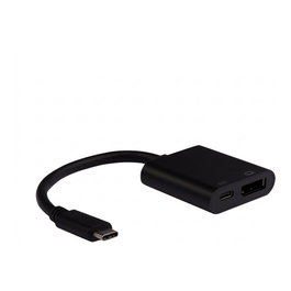 EFB Elektronik Adaptador USB Tipo-C a DisplayPort con puerto PD 4K60Hz, negro