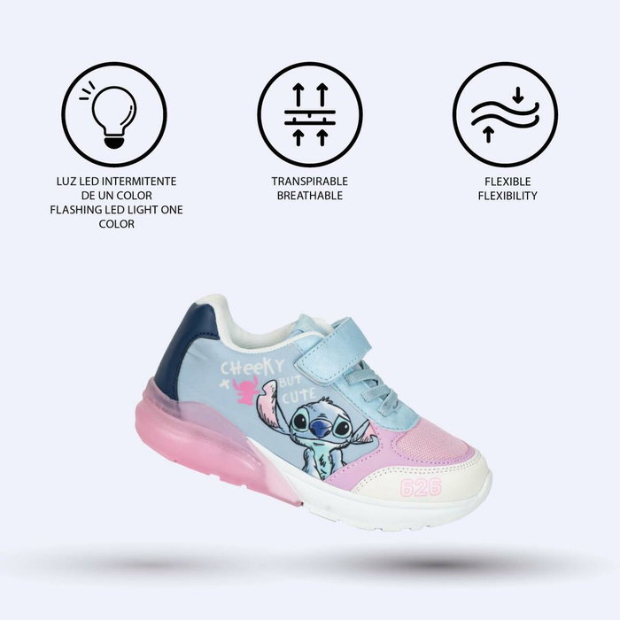 Cerdá Deportiva Suela Tpr Con Luces Stitch T035 Light Blue Talla 35