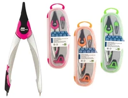 Liderpapel Compás Escolar Articulado con Adaptador Universal y Minas Colores Surtidos