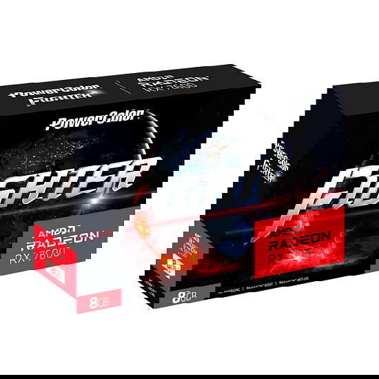 PowerColor Tarjeta Gráfica RX 7600 Fighter Radeon 8GB GDDR6 PowerColor Tarjeta Gráfica RX 7600 Fighter Radeon 8GB GDDR6