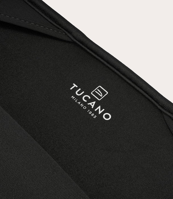 Tucano Colore Maletín Toploader para Laptop/Portátil 40.6 cm (16") Compatible con MacBook Pro y Modelos de 15.6", Negro, Poliéster (PET)