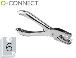 Q-connect Taladrador KF18765 de tenaza metálico cromado con abertura de 6 mm