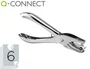 Q-connect Taladrador KF18765 de tenaza metálico cromado con abertura de 6 mm