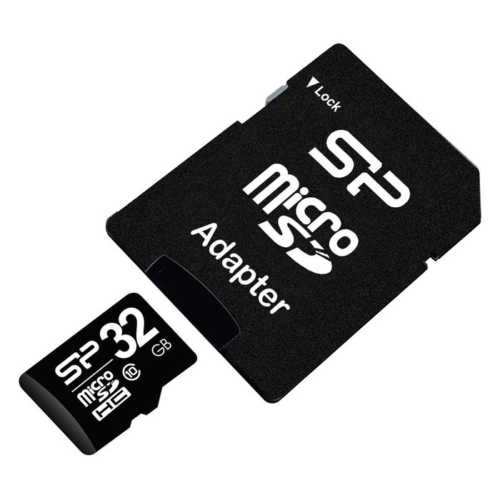 Silicon Power Tarjeta MicroSDHC 32GB Clase 10 UHS-I SP032GBSTH010V10SP con Adaptador