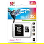 Silicon Power Tarjeta MicroSDHC 32GB Clase 10 UHS-I SP032GBSTH010V10SP con Adaptador