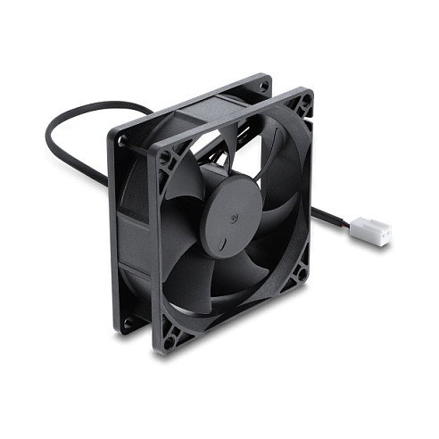 DeLOCK Ventilador axial 48 V DC, 80 x 80 x 25 mm con conector de 2 pines, negro DeLOCK Ventilador axial 48 V DC, 80 x 80 x 25 mm con conector de 2 pines, negro