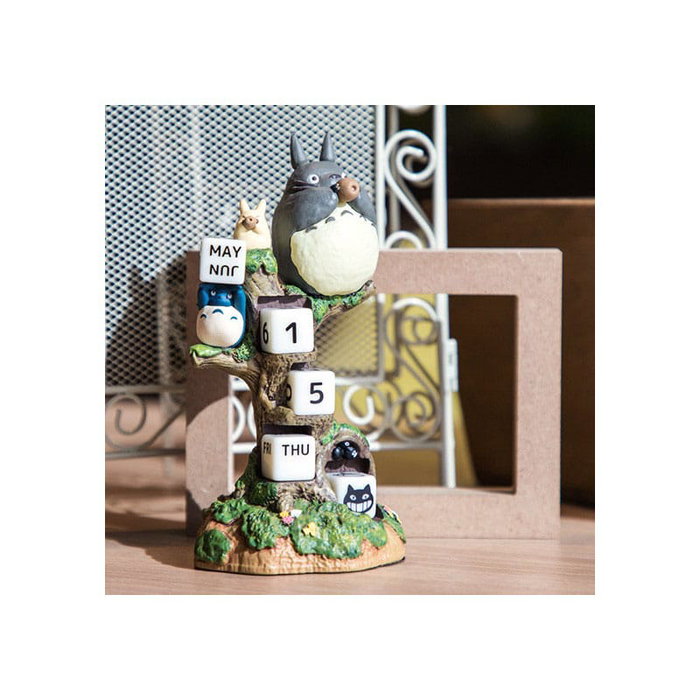 Mi vecino Totoro Estatua Three-wheeler Diorama / Calendar 11 cm *Edición inglés*