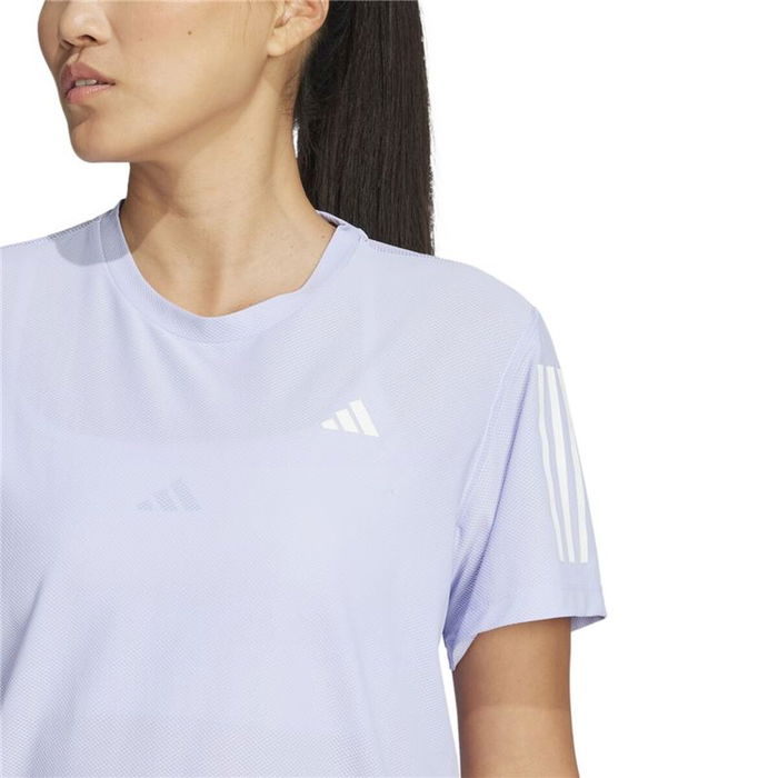 Camiseta de Manga Corta Mujer Adidas Own the Run Lavanda Running S