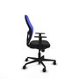 PIQUERAS Y CRESPO Silla de oficina Jorquera con mecanismo Sincro, Azul y Negro