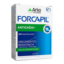 ARKOPHARMA Forcapil Anticaida 30 Cápsulas para Detener la Caída del Cabello Fortalece y Nutre
