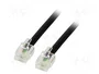 GOOBAY Cable telefónico RJ11 3m Negro