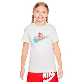 Camiseta de Manga Corta Infantil Nike Sportswear Big Blanco