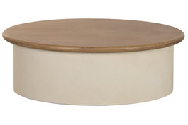 DKD Home Decor Mesa de Centro MDF Abeto 100x60x35 Crema