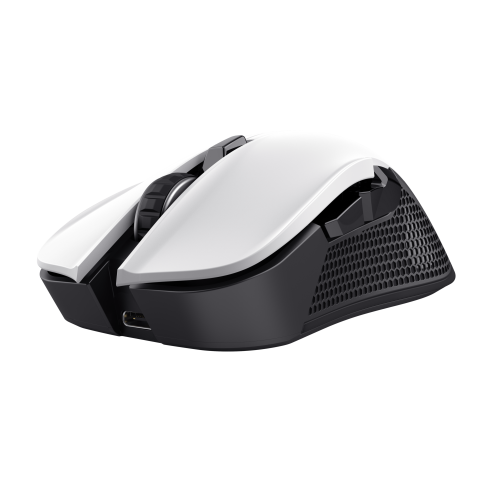 Trust GXT 923W Ybar Ratón Gaming Inalámbrico 7200 DPI Blanco