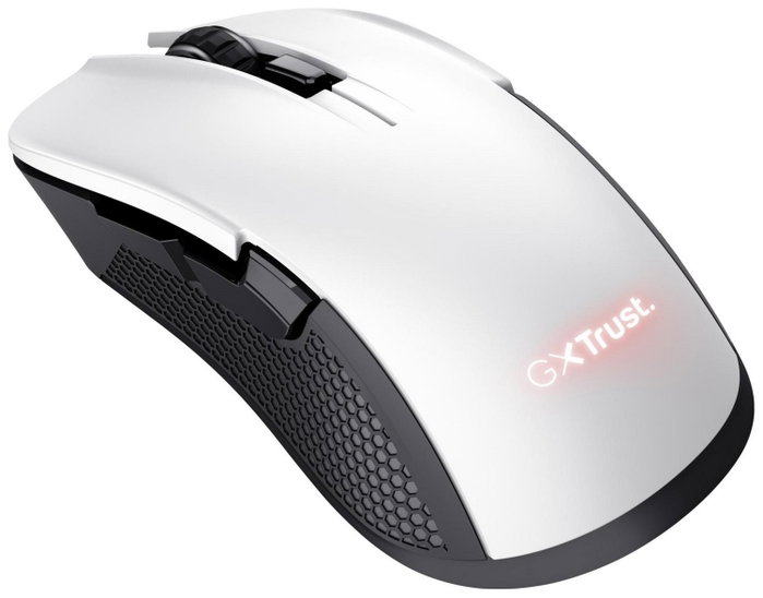 Trust GXT 923W Ybar Ratón Gaming Inalámbrico Blanco