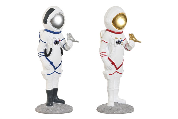 DKD Home Decor Figura de Resina Astronauta y Chica - Surtido de 2 Unidades DKD Home Decor Figura de Resina Astronauta y Chica - Surtido de 2 Unidades