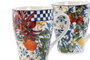 DKD Home Decor Tazas de Porcelana Azulejos 350ml Surtido de 2