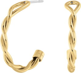Tommy Hilfiger Pendientes Dorados de Acero Inoxidable