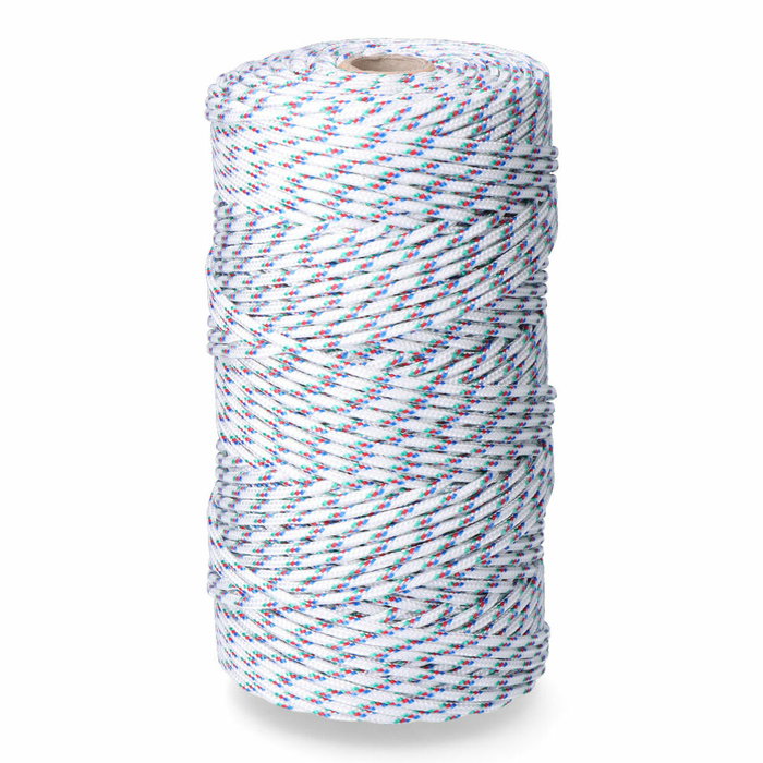 Edm Cordón trenzado polipropileno tricolor, calibre 5 mm x 200 m Edm Cordón trenzado polipropileno tricolor, calibre 5 mm x 200 m