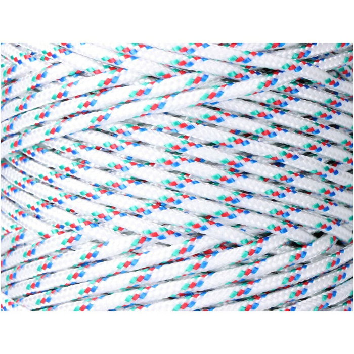 Edm Cordón trenzado polipropileno tricolor, calibre 5 mm x 200 m Edm Cordón trenzado polipropileno tricolor, calibre 5 mm x 200 m