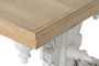 DKD Home Decor Mesa Centro Neoclásico Blanco Natural 110x65x46 cm Abeto MDF