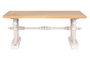 DKD Home Decor Mesa Centro Neoclásico Blanco Natural 110x65x46 cm Abeto MDF