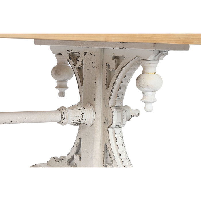 DKD Home Decor Mesa de Centro Abeto y MDF Decapé Blanco