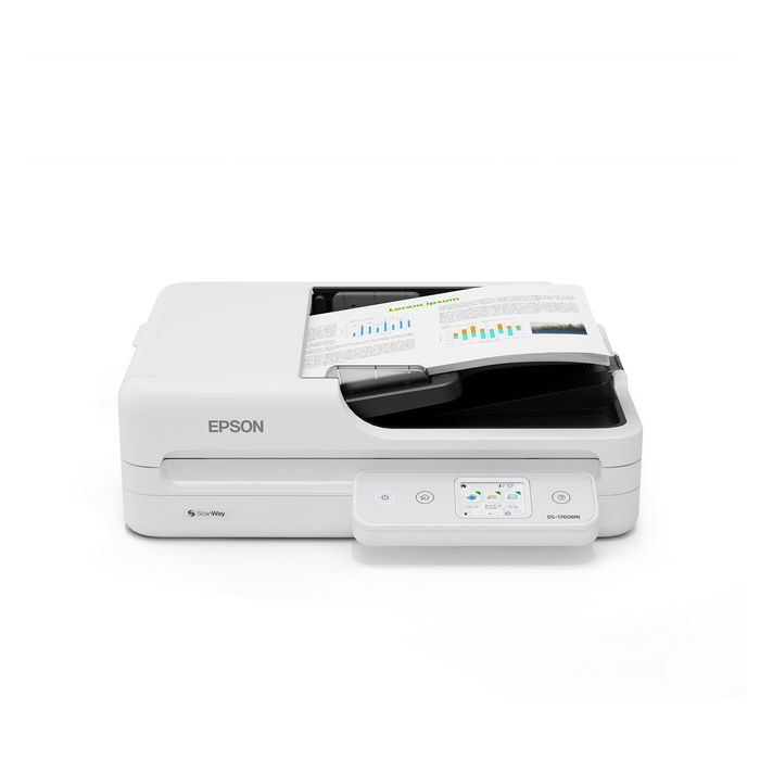 Epson WorkForce DS-1760WN Escáner de Documentos A4 con Alimentador Automático ADF y Wi-Fi Epson WorkForce DS-1760WN Escáner de Documentos A4 con Alimentador Automático ADF y Wi-Fi