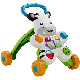 Fisher Price My Talking Zebre Trotter Andador Bebé con Actividades, Libro Electrónico, Letras, Números y Canciones para 6 Meses y Más