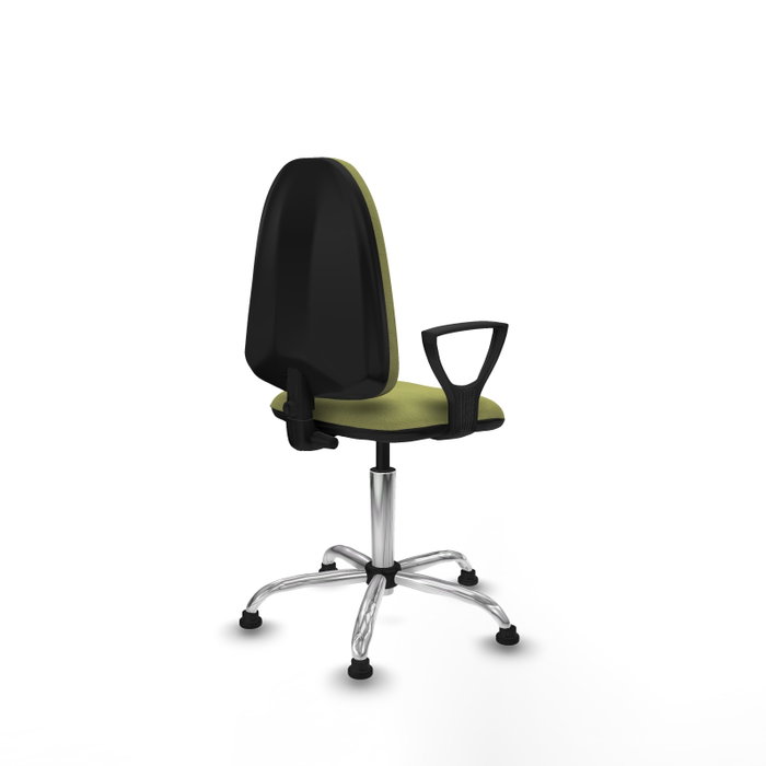 PIQUERAS Y CRESPO Silla de oficina Aýna Verde oliva con brazos fijos PIQUERAS Y CRESPO Silla de oficina Aýna Verde oliva con brazos fijos