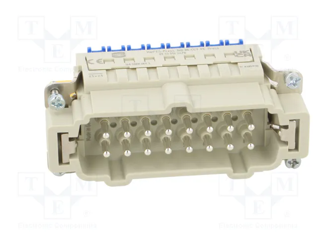HARTING Han 16ES-Press-SMC-MI-CCT-PE Press Conector HDC Macho 16 Pines HARTING Han 16ES-Press-SMC-MI-CCT-PE Press Conector HDC Macho 16 Pines