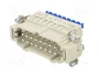 HARTING Han 16ES-Press-SMC-MI-CCT-PE Press Conector HDC Macho 16 Pines