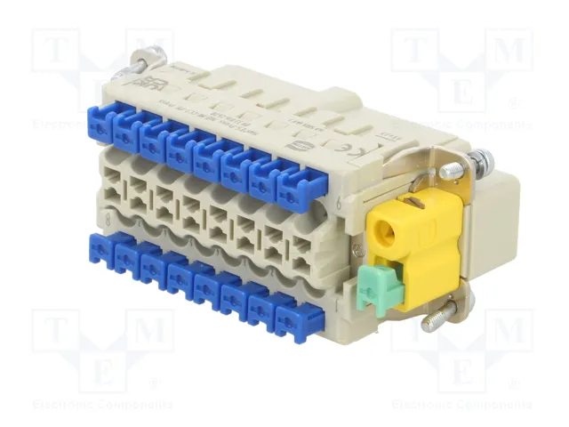 HARTING Han 16ES-Press-SMC-MI-CCT-PE Press Conector HDC Macho 16 Pines HARTING Han 16ES-Press-SMC-MI-CCT-PE Press Conector HDC Macho 16 Pines