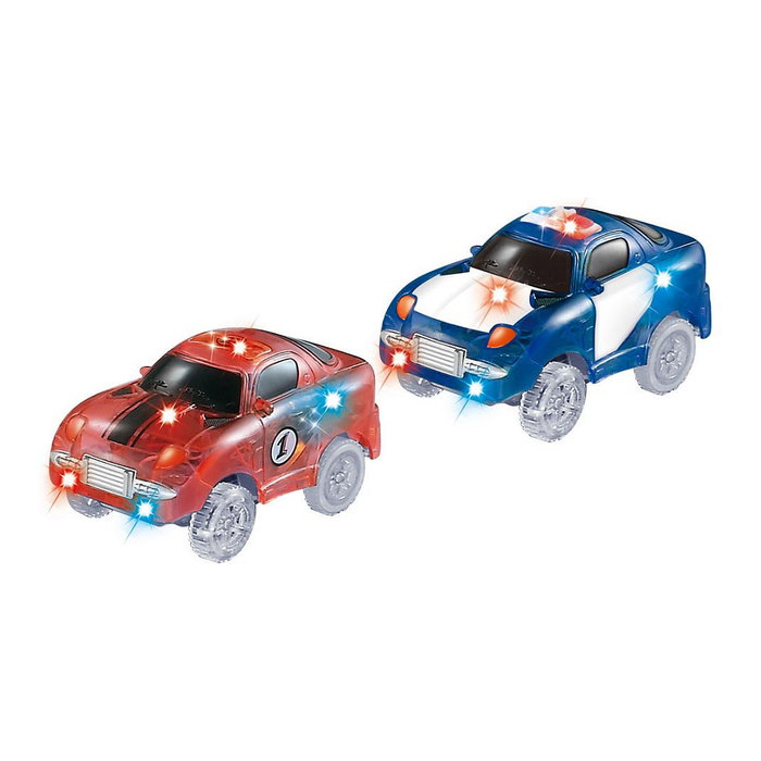 AMEWI Magic Trexx 373 Piezas - Circuito de Carreras con Caja para Niños - Set Multicolor de Construcción y Juego
