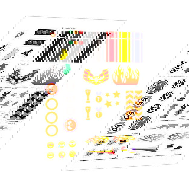 AMEWI Magic Trexx 373 Piezas - Circuito de Carreras con Caja para Niños - Set Multicolor de Construcción y Juego