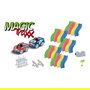 AMEWI Magic Trexx 373 Piezas - Circuito de Carreras con Caja para Niños - Set Multicolor de Construcción y Juego