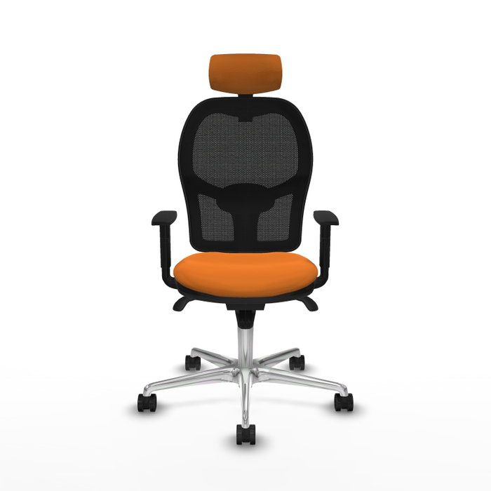 PIQUERAS Y CRESPO Silla de oficina Jorquera Naranja y Negro