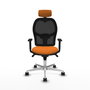 PIQUERAS Y CRESPO Silla de oficina Jorquera Naranja y Negro