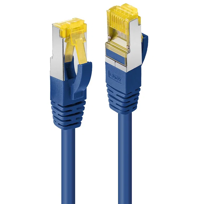 Lindy 47279 Cable de Red Ethernet RJ-45 2 Metros, Cat7 S/FTP (S-STP), Color Azul, Para Red 10/100/1000Base-T