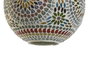 DKD Home Decor Lámpara Techo Árabe Multicolor Mosaico Cristal Metal 2 Unidades 25 x 30 x 25 cm