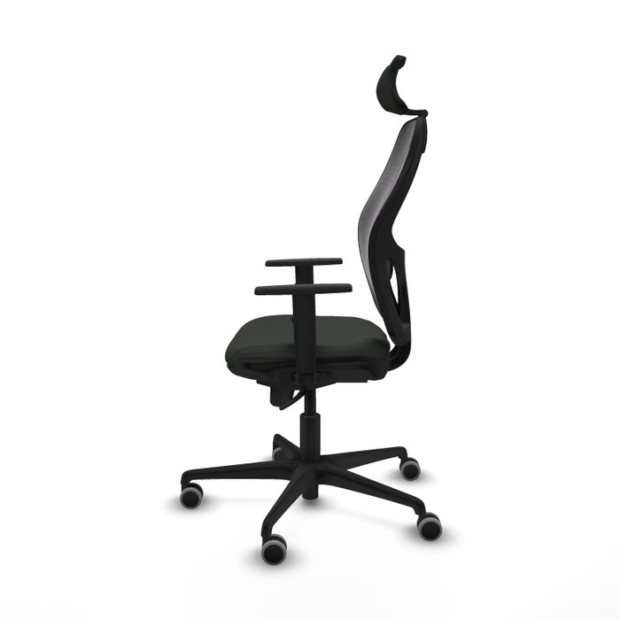 PIQUERAS Y CRESPO Silla de oficina Jorquera con mecanismo Sincro en Negro