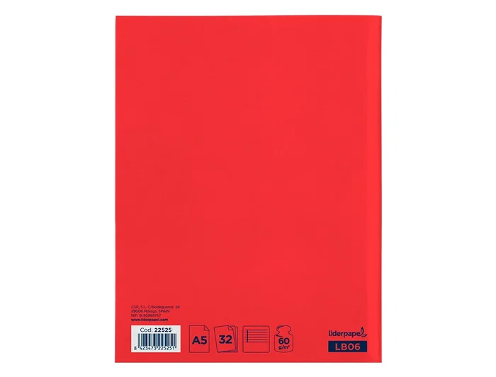 Liderpapel Libreta Smart A5 32 Hojas 60gr Horizontal Con Margen