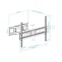 Tooq Soporte de pared LP7866TN-B para pantallas de 37-80 pulgadas, Negro