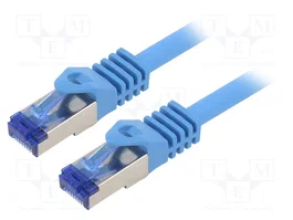 LOGILINK Patch cord S/FTP Cat 6a RJ45 0,25m azul