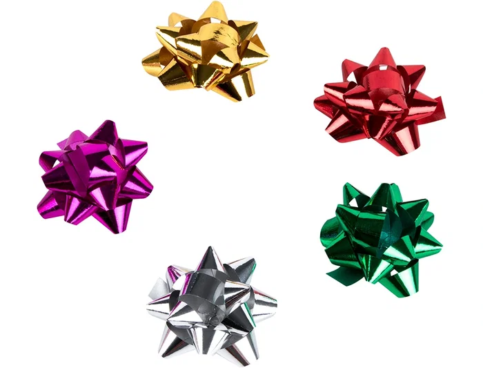 Liderpapel Lazos Fantasía Medianos Metalizados Colores Surtidos para Regalos