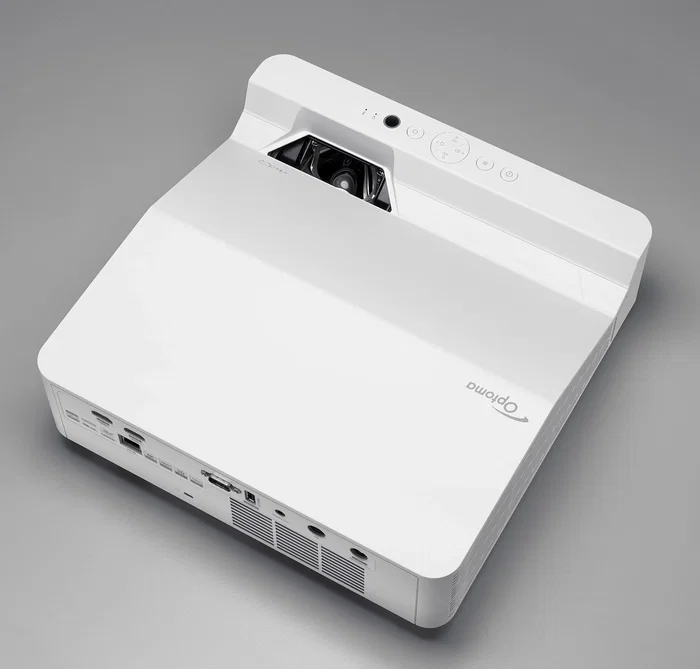 Optoma GT3500HDR Proyector de Alcance Ultracorto Blanco, 3800 Lúmenes ANSI DLP 1080p Full HD 3D, Resolución 1920x1080, 500000:1, Laser 30000h, Altavoces 15W