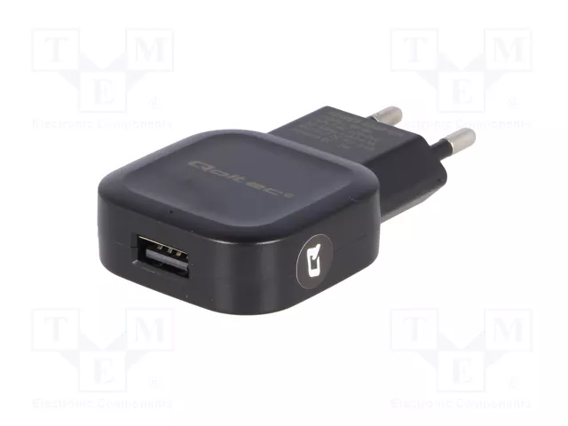 Qoltec Cargador de red 12W 5V 2.4A USB + USB-C