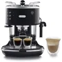 Delonghi ECO 311.BK Cafetera Espresso Icona Classic - Negro Onyx, 1100W, 15 Bar, 1.4L Tanque, Vapor Ajustable