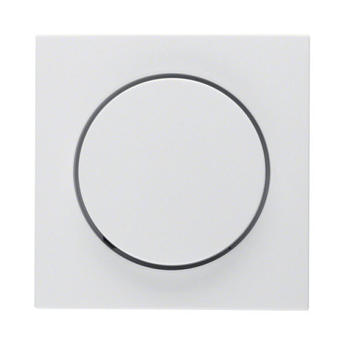 Berker 1137 89 89 Zentralstück Regulador de Intensidad Giratorio, Montable, Blanco